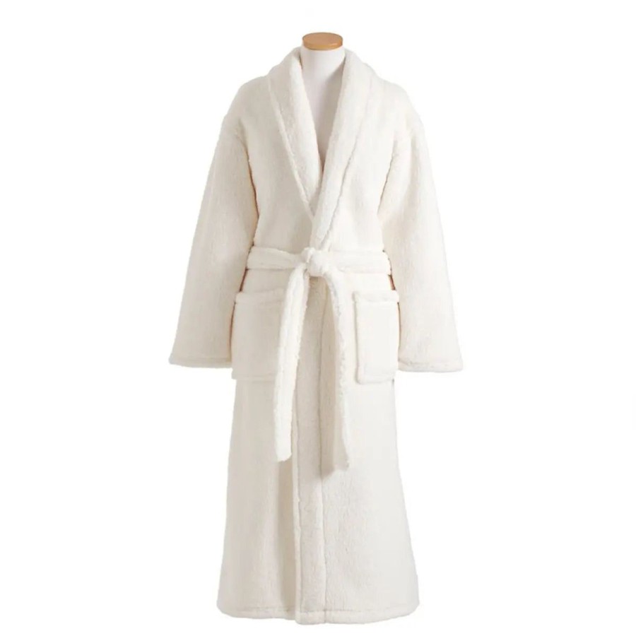 Pine Cone Hill Pine Cone Hill Wonderland Fleece Robe-Ivory Clearance