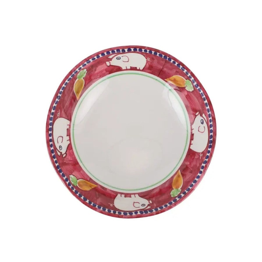 Vietri Vietri Campagna Melamine Porco Pasta Bowl New