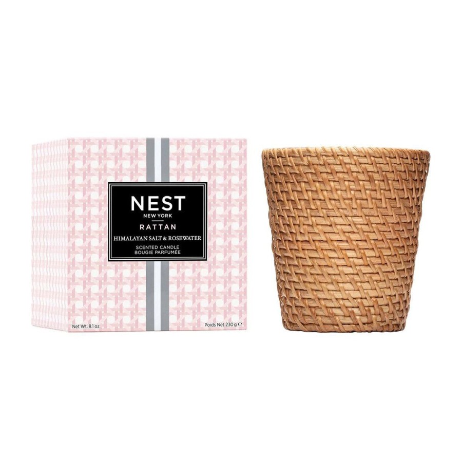 Nest Fragrances Nest Fragrances Himalayan Salt & Rosewater Rattan Classic Candle Hot