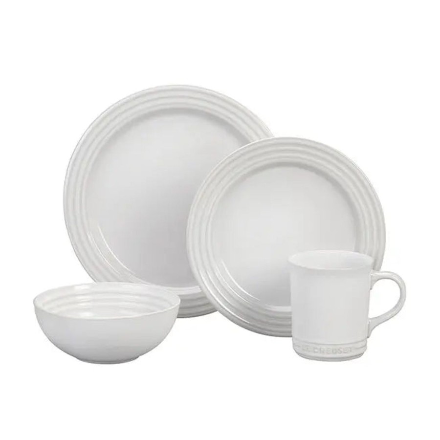 Le Creuset Le Creuset 16 Piece White Dinnerware Set Wholesale