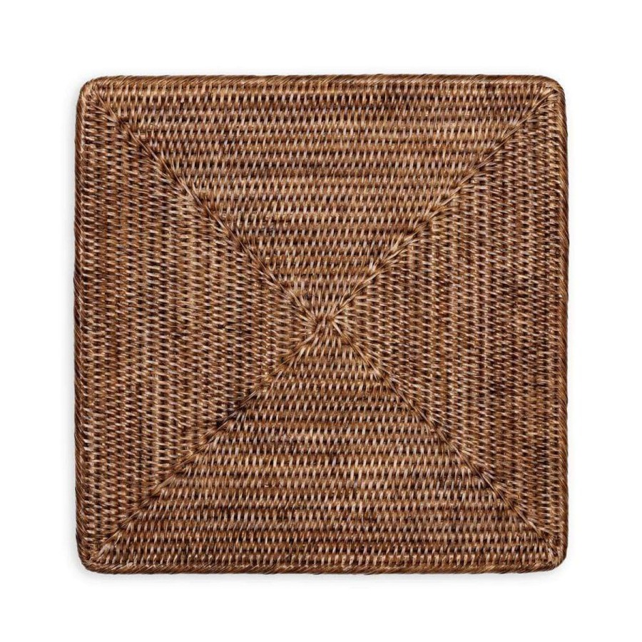 Caspari Caspari Rattan Square Placemat Best