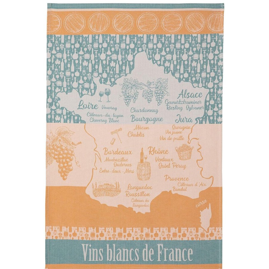 Coucke Coucke Vins Blancs De France Tea Towel Hot