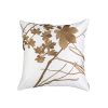 Lili Alessandra Lili Alessandra Leaf Square Pillow-Ivory/Antique Gold Hot