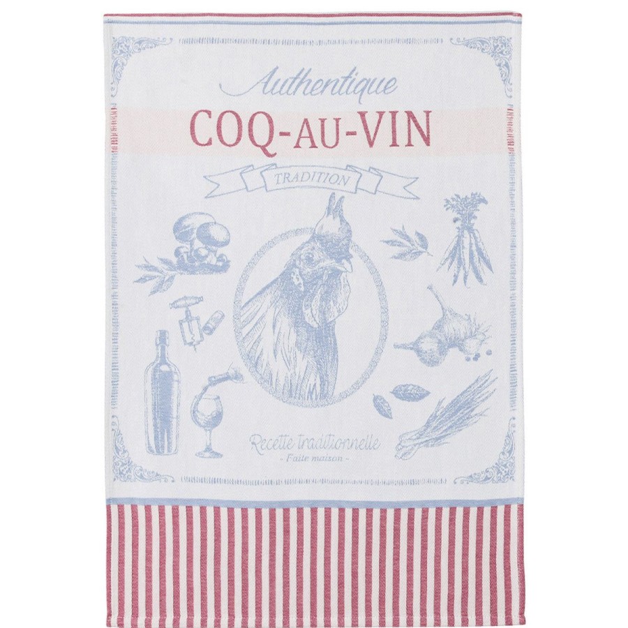 Coucke Coucke Coq-Au-Vin Tea Towel New