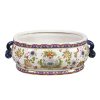 Winward International Winward Tuscan Floral Oval Cache Pot Hot