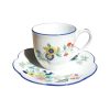 Bia Cordon Blue Royal Limoges Paradis Bleu Coffee Cup Butterfly New