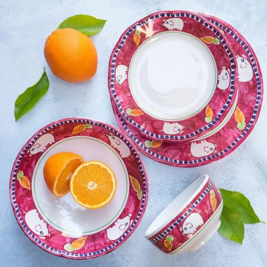 Vietri Vietri Campagna Melamine Porco Dinner Plate Online