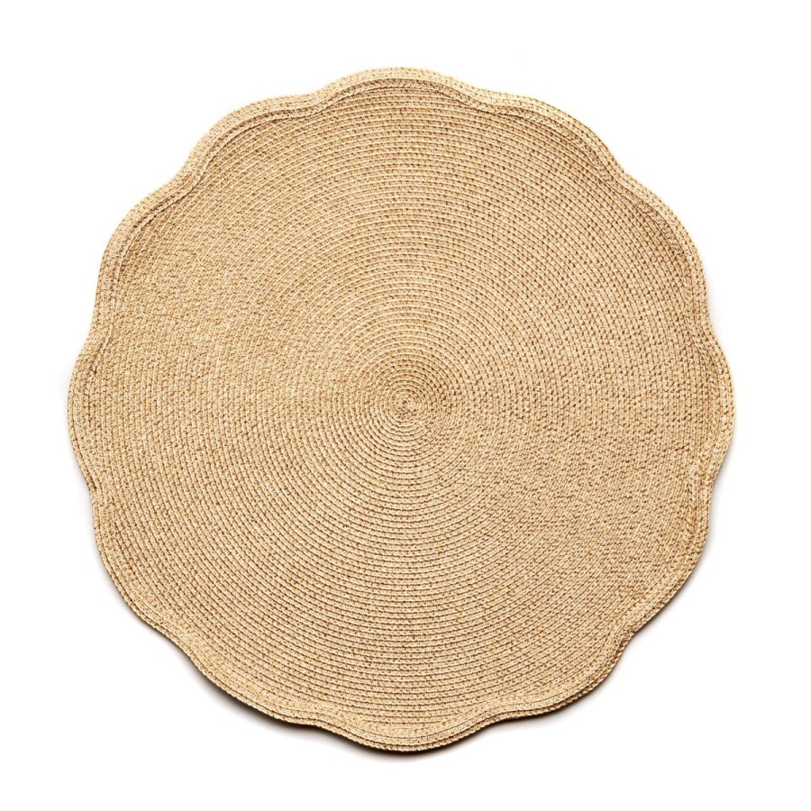 Deborah Rhodes Deborah Rhodes Round Scallop Placemat Hot