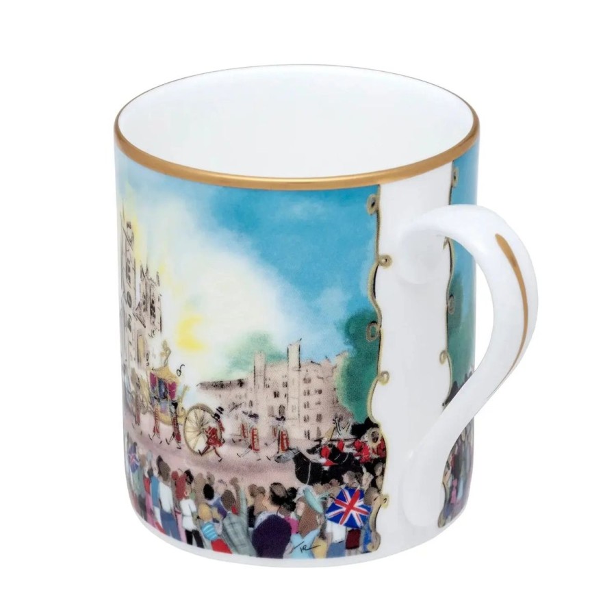 Halcyon Days Halcyon Days Coronation At Westminster Abbey Mug New