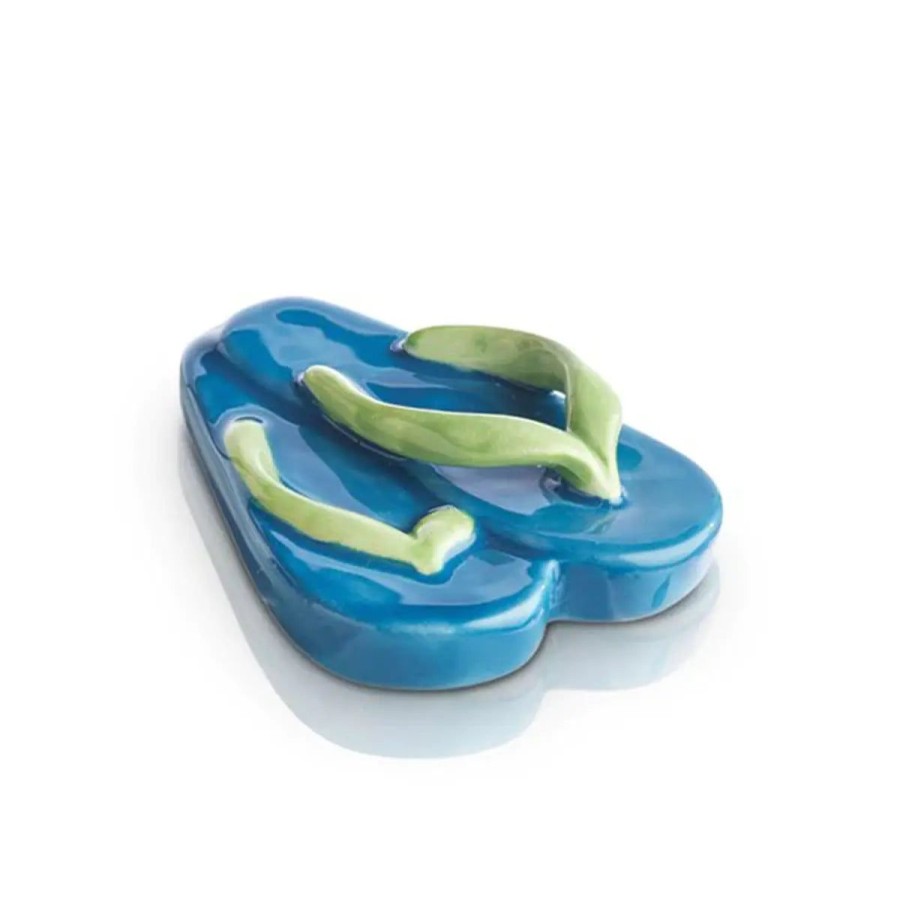 Nora Fleming Nora Fleming "Sunning & Funning" Flip Flop Mini New