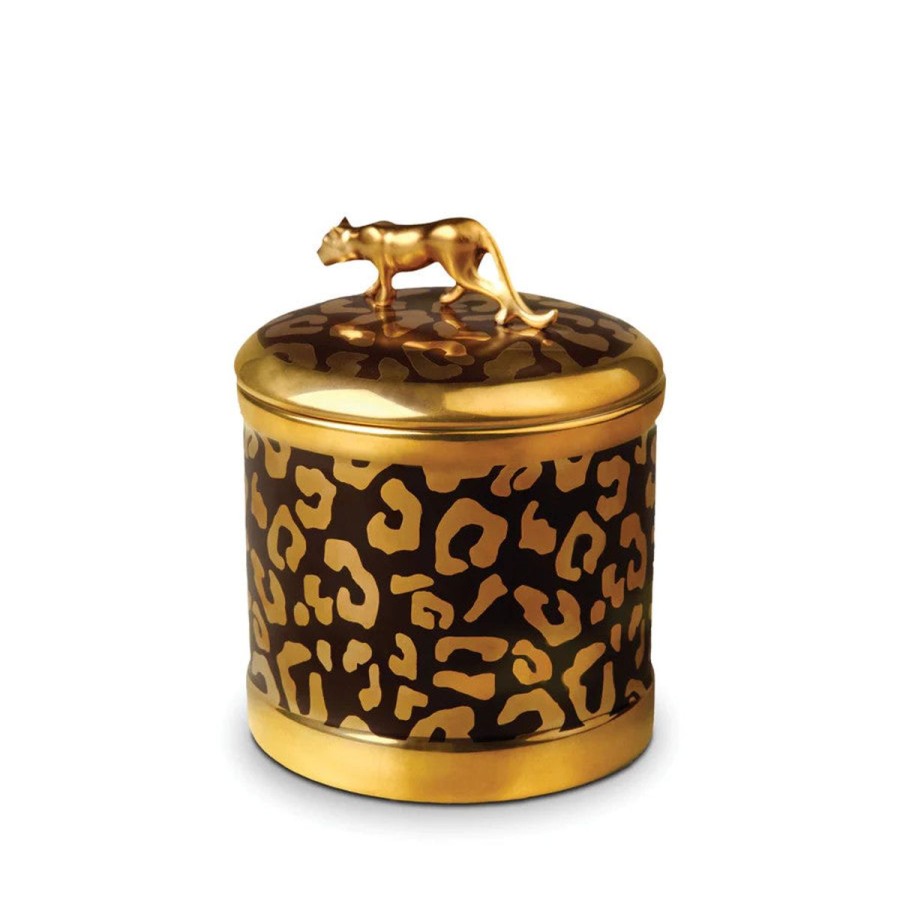 L'Objet D'Art L'Objet Leopard Luminesence Candle New