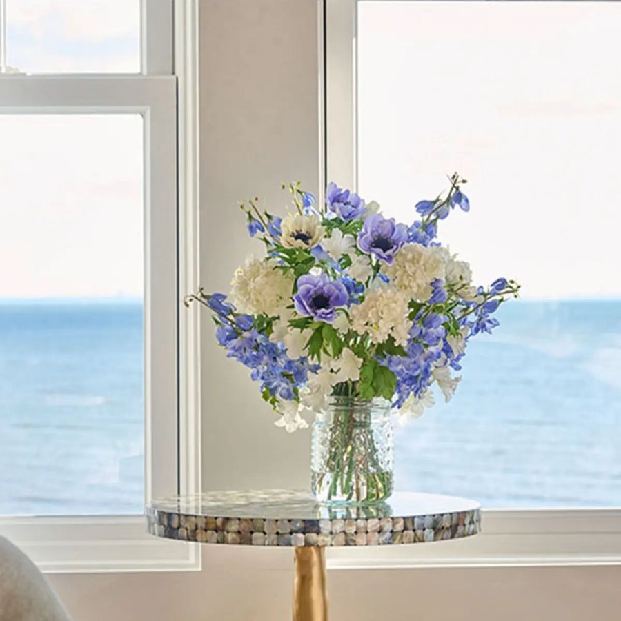 Diane James Diane James Blooms Blue Delphinium & Anemones In Vase Wholesale