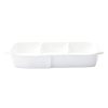 Vietri Vietri Lastra Melamine White 3-Section Serving Bowl Wholesale