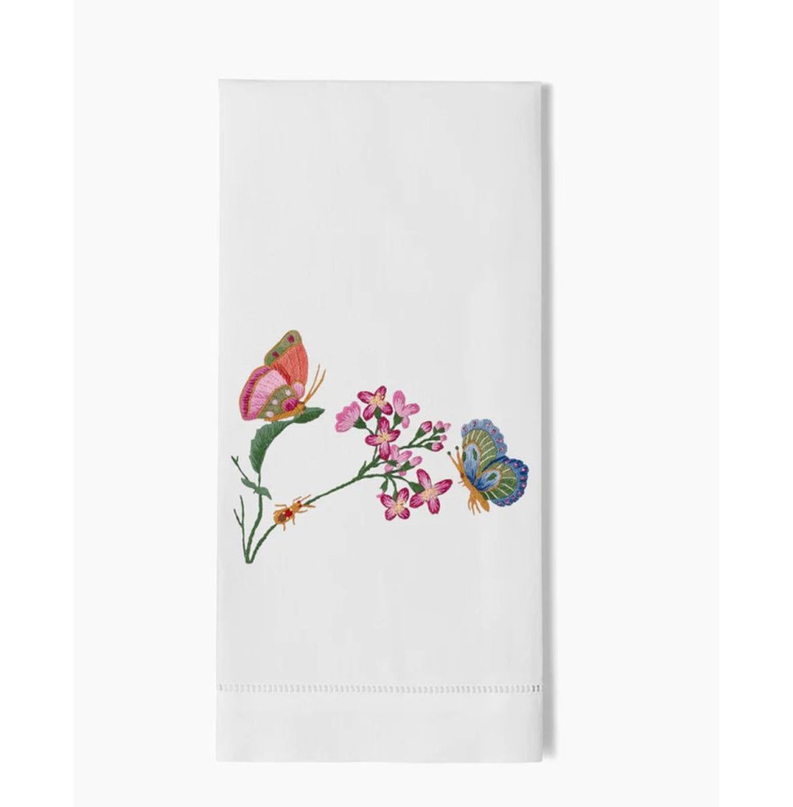 Henry Handwork Henry Handwork Butterflies & Flowers Hand Towel Clearance