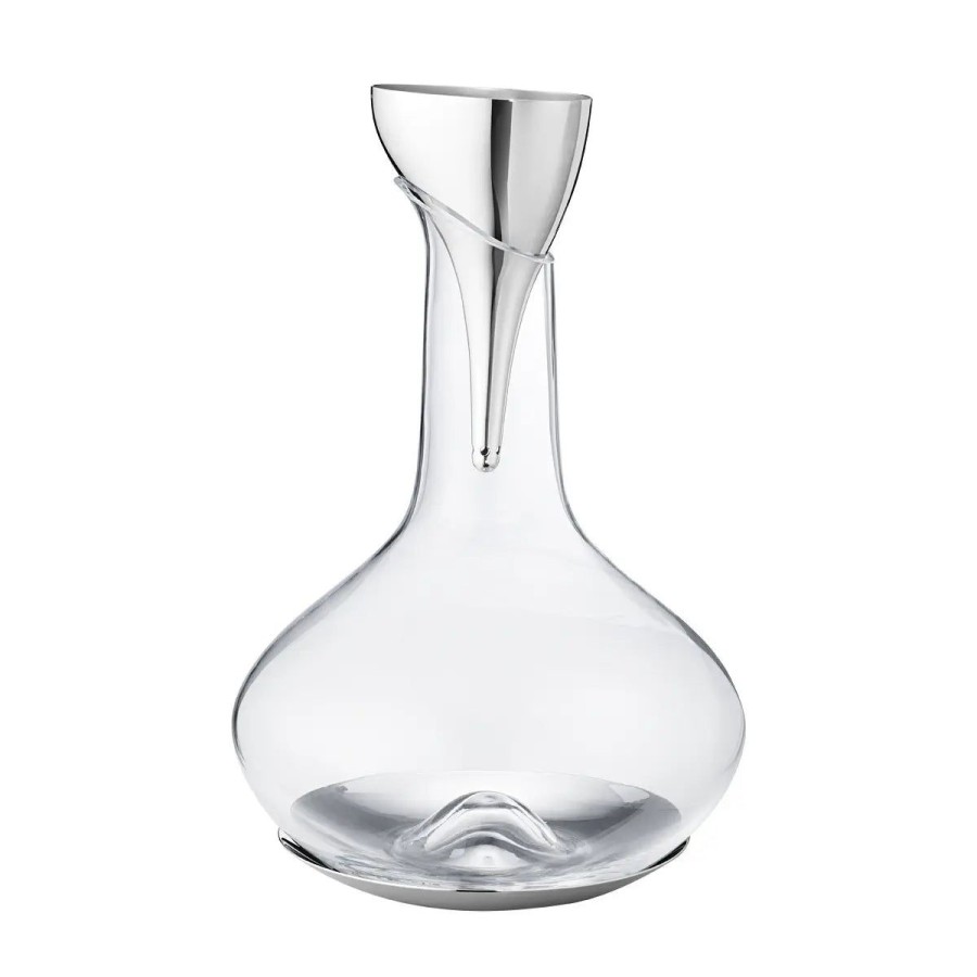 Georg Jensen Georg Jensen Sky Stainless Steel Wine Decanter Aerating Funnel With Filter Hot