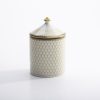 Halcyon Days Halcyon Days Antler Trellis Lidded Candle-Ivory/Gold/Hyacinth Clearance