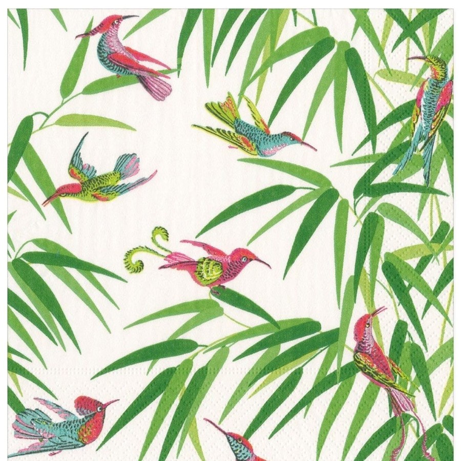 Caspari Caspari Birds In Paradise Dinner Napkins New