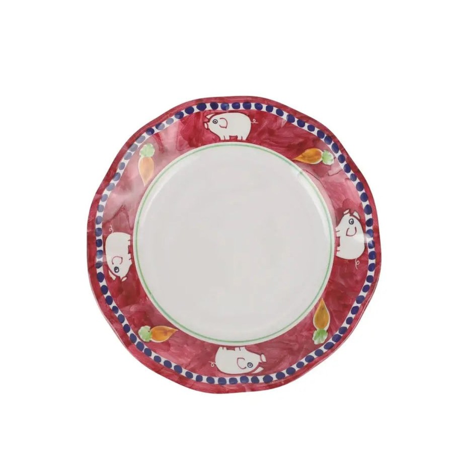 Vietri Vietri Campagna Melamine Porco Salad Plate New