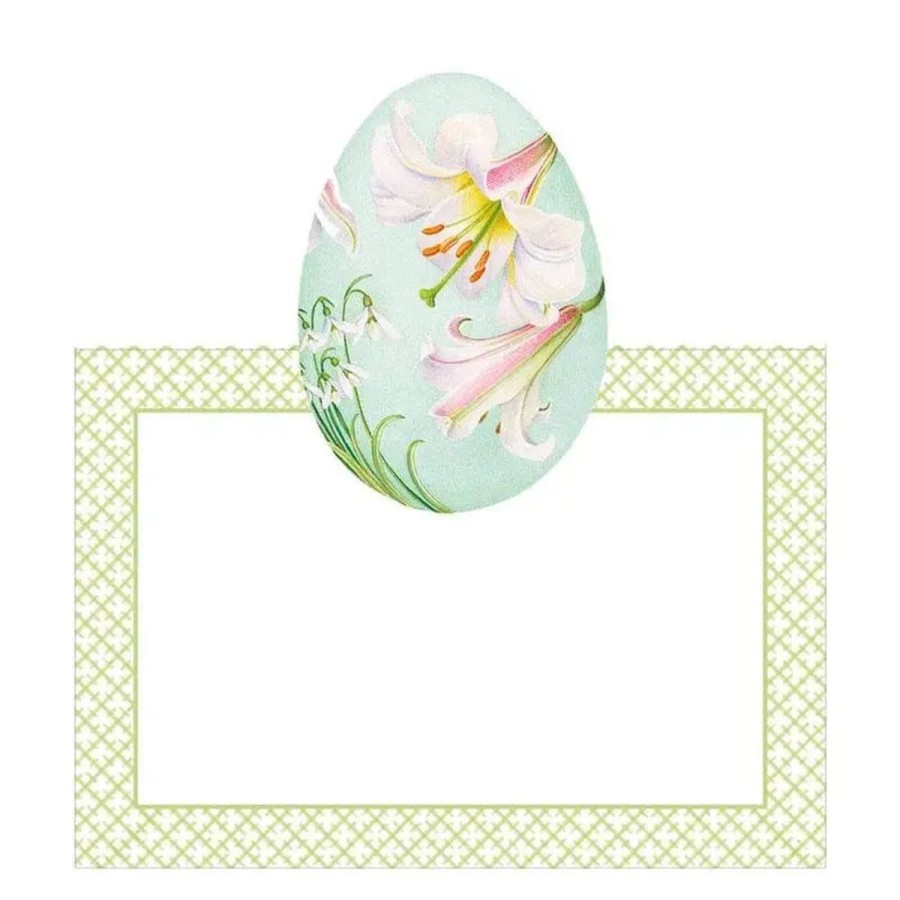 Caspari Caspari Floral Decorated Eggs Place Cards Online