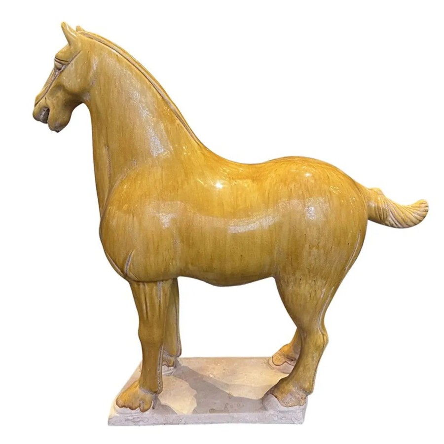 Currey & Company Currey & Company Tang Dynasty Medium Persimmon Horse Best