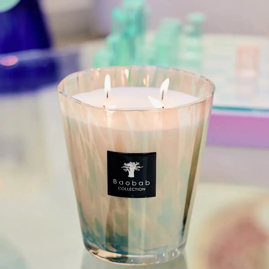 Baobab Collection Baobab Collection Max 16 Pearls White Candle Best