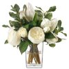 Diane James Diane James White Protea & Roses In Vase New