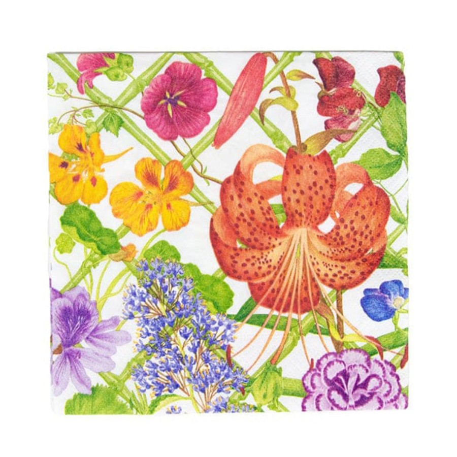 Caspari Caspari Floral Trellis Luncheon Napkin Online