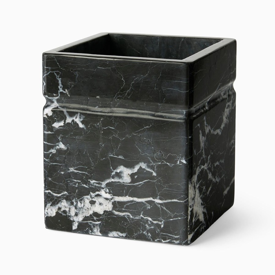 Sferra Sferra Marquina-Wastebasket-Black Online