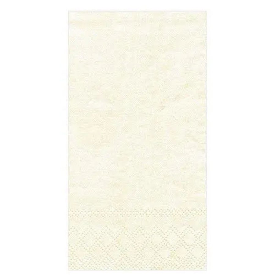 Caspari Caspari Moire Ivory Guest Towel Clearance