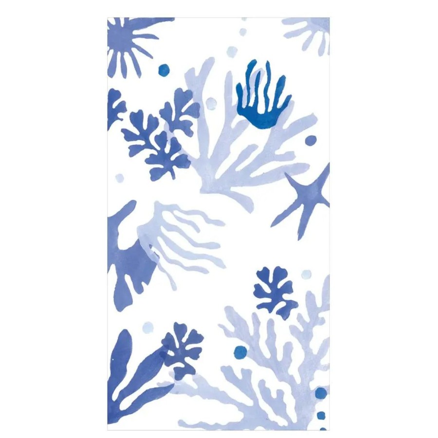 Caspari Caspari Matisse Coral Guest Towel New