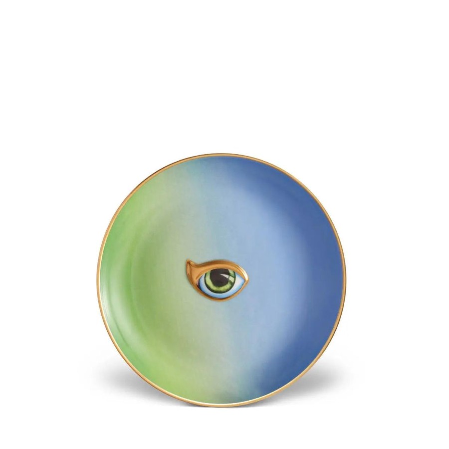 L'Objet D'Art L'Objet Lito Plate Green-Blue Online