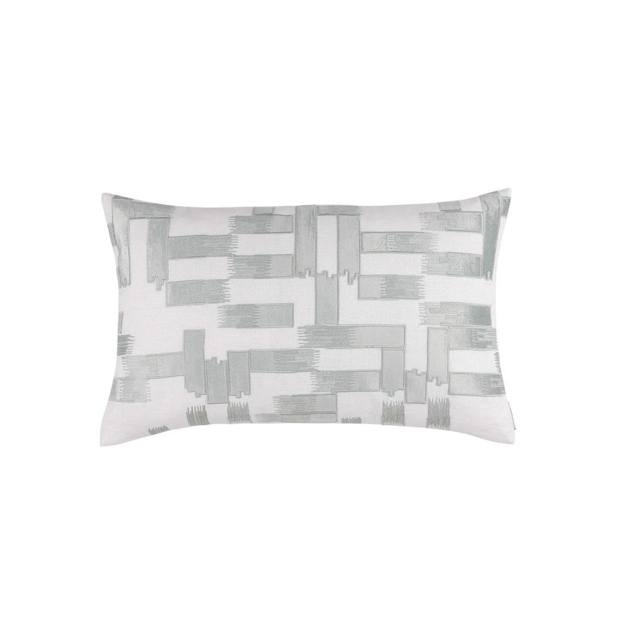 Lili Alessandra Lili Alessandra Capri Large Rectangle Pillow-White/Aquamarine New