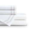 Lili Alessandra Lili Alessandra Soho Queen Sheet Set-White/Oyster New