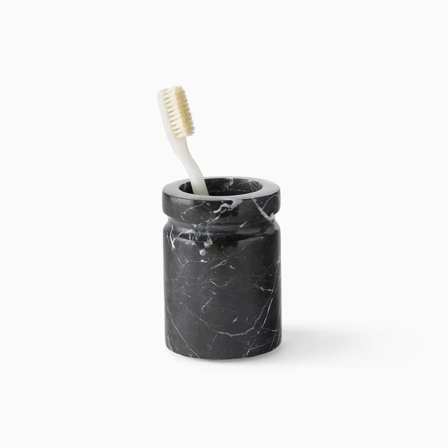 Sferra Sferra Marquina Toothbrush Holder-Black Best