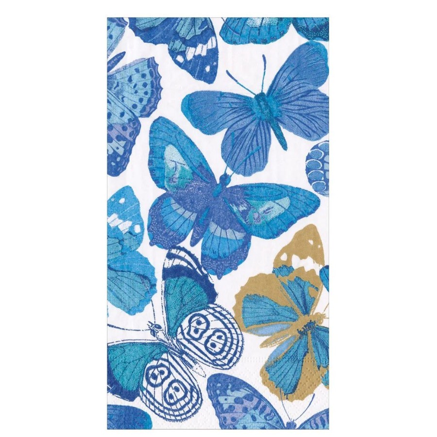 Caspari Caspari Butterflies Guest Towel New