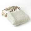 A Soft Idea A Soft Idea Wool Blend Pom Pom Trimmed Mohair Grey Wholesale