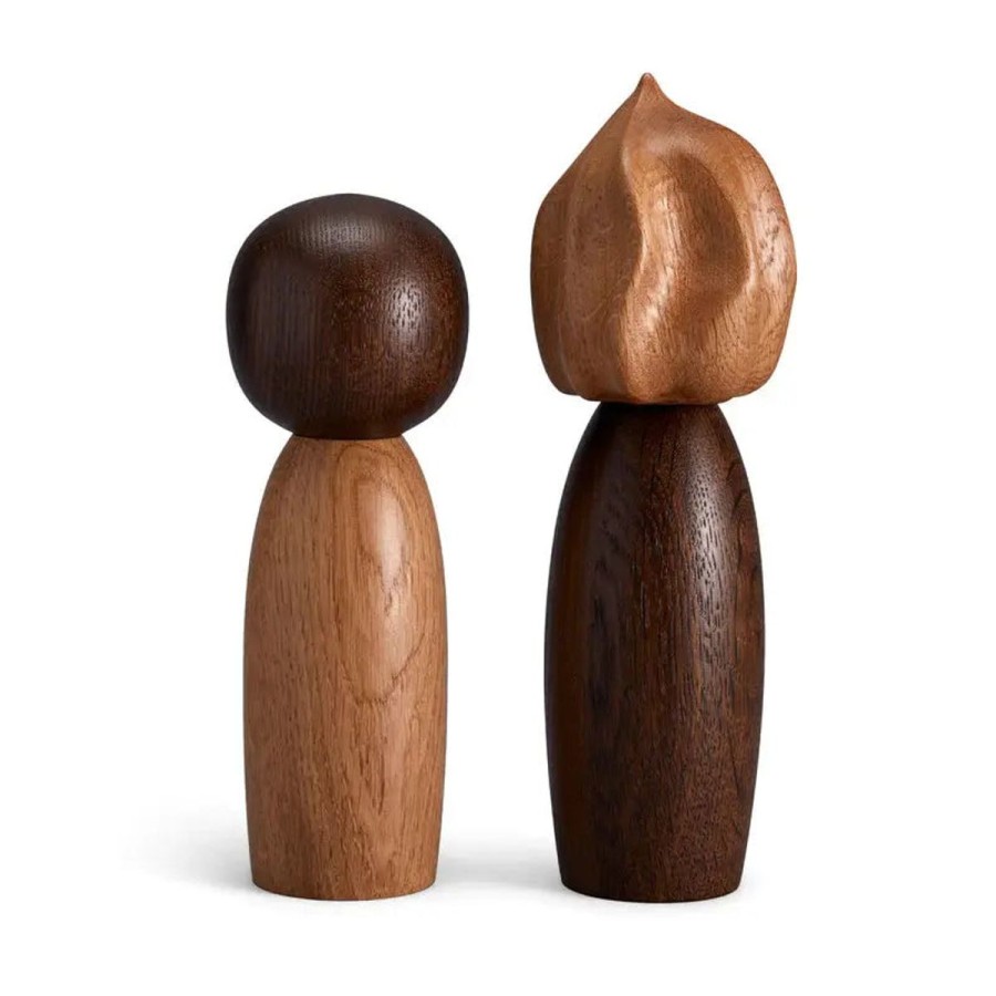 L'Objet D'Art L'Objet Picanto Salt + Pepper Mills (Set Of 2) Smoked Oak/Natural Oak Wholesale