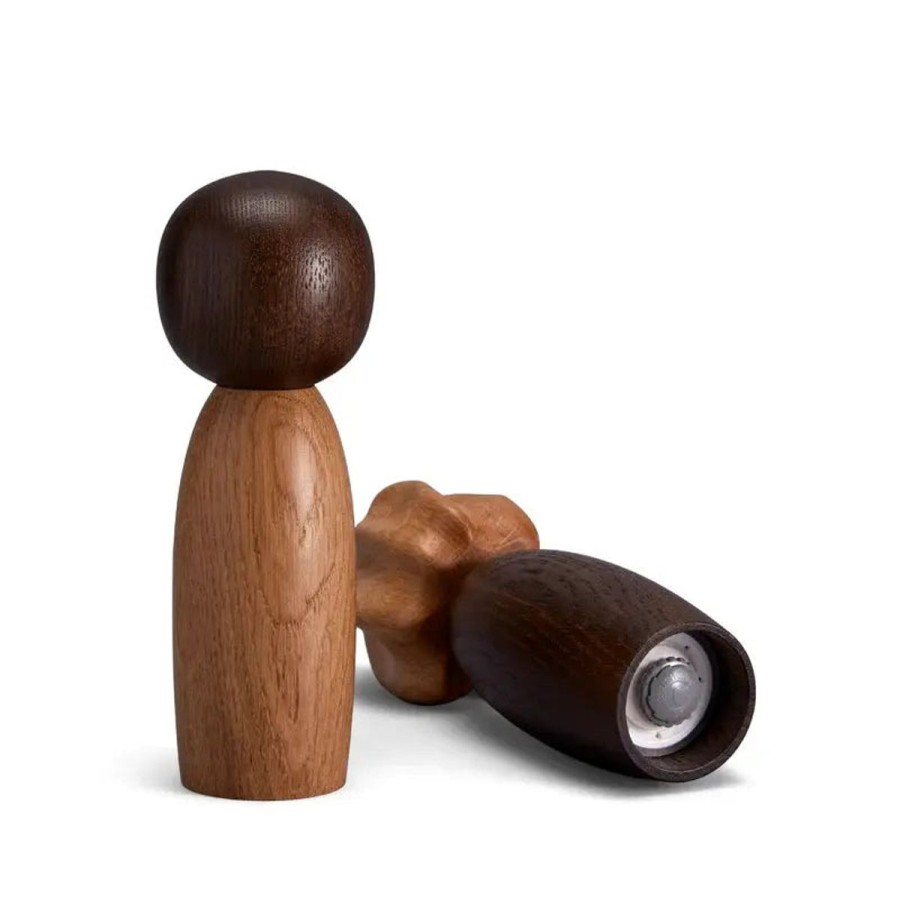 L'Objet D'Art L'Objet Picanto Salt + Pepper Mills (Set Of 2) Smoked Oak/Natural Oak Wholesale