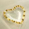 Annieglass Annieglass Ruffle Heart Bowl With 24K Gold Wholesale