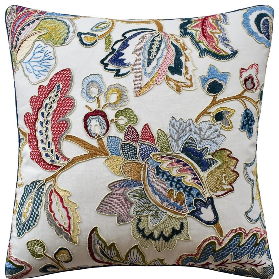 Ryan Studio Ryan Studio Decorative Pillow Orford Embrodiery Red/Blue Best