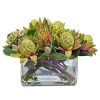 Winward International Winward 13" Waratah Ball Celosia In Glass Wholesale