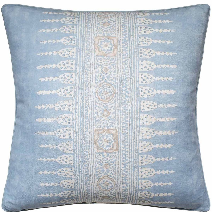 Ryan Studio Ryan Studio Decorative Pillow Javanese Stripe Spa Blue Best