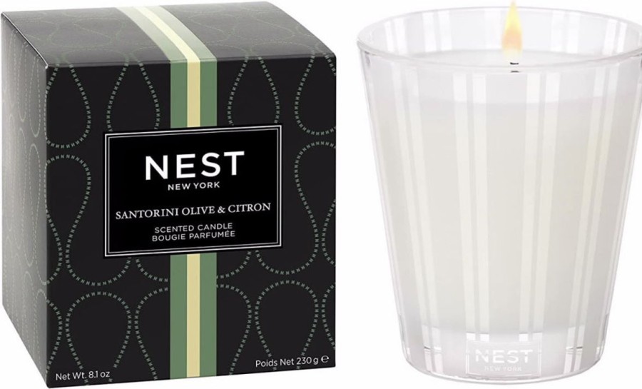 Nest Fragrances Nest Fragrances Classic Candle 8.1 Oz-Santorini Olive & Citron Hot