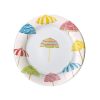 Caspari Caspari Beach Umbrellas Salad & Dessert Plates Wholesale