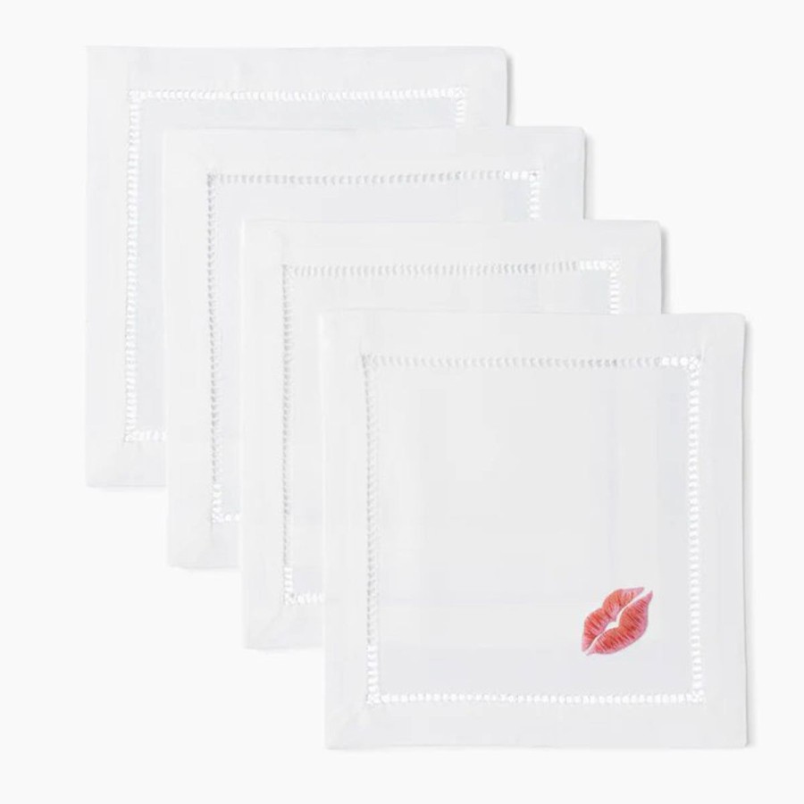 Henry Handwork Henry Handwork Kiss Cocktail Napkins (Set Of 4) Best