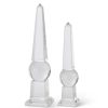 K&K Interiors K&K Set Of 2 Crystal Obelisks New