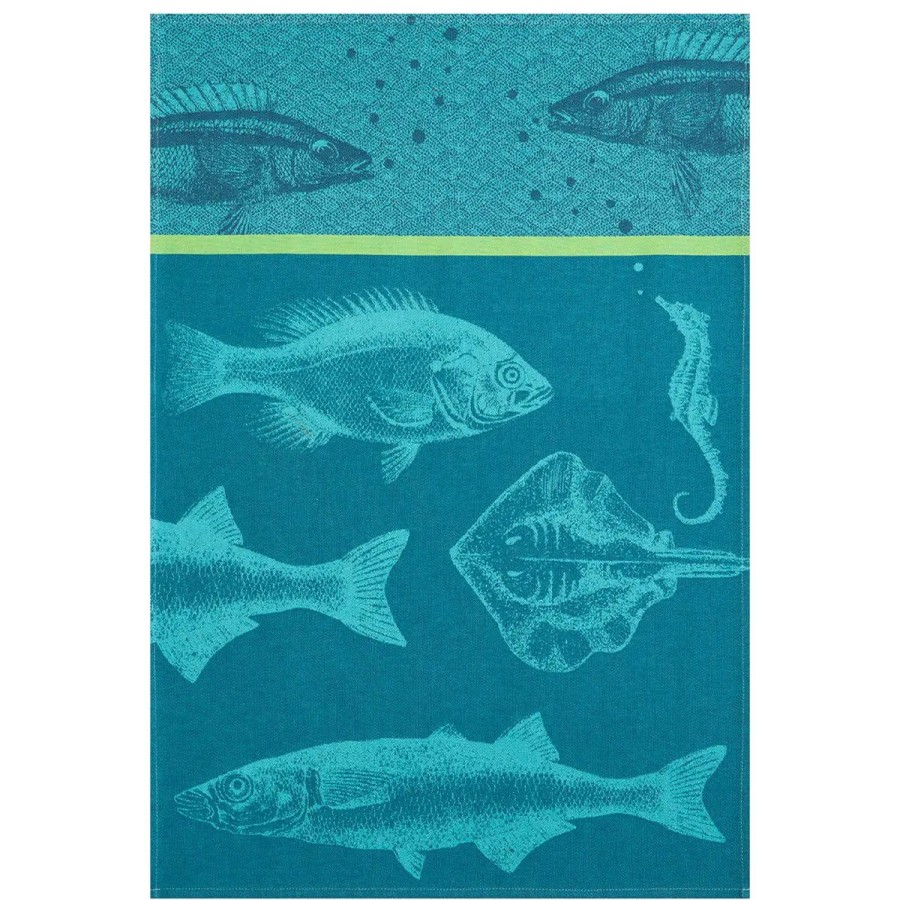 Coucke Coucke Banc De Poissons Tea Towel Best