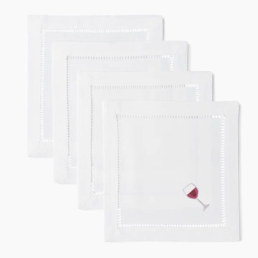 Henry Handwork Henry Handwork Red Wine Cocktail Napkins (Set Of 4) Hot