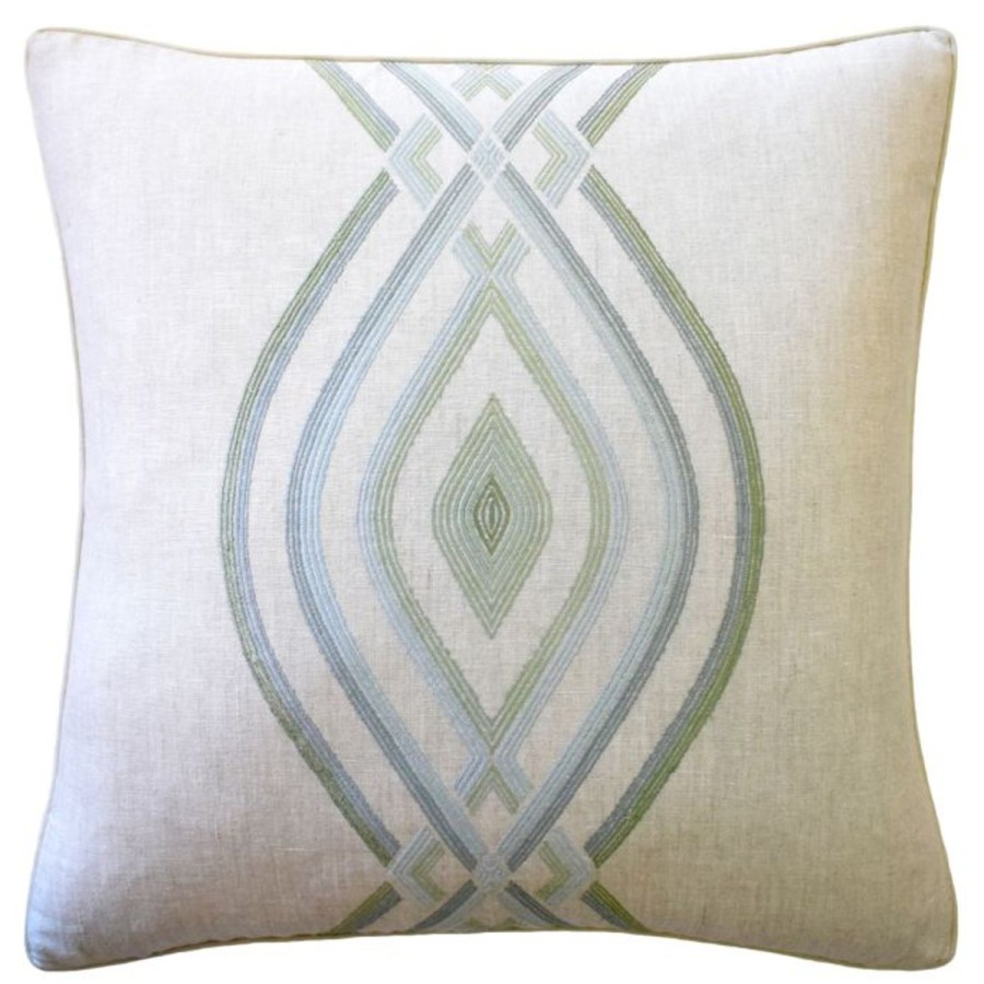 Ryan Studio Ryan Studio Decorative Pillow Ora Embroidery Mist New