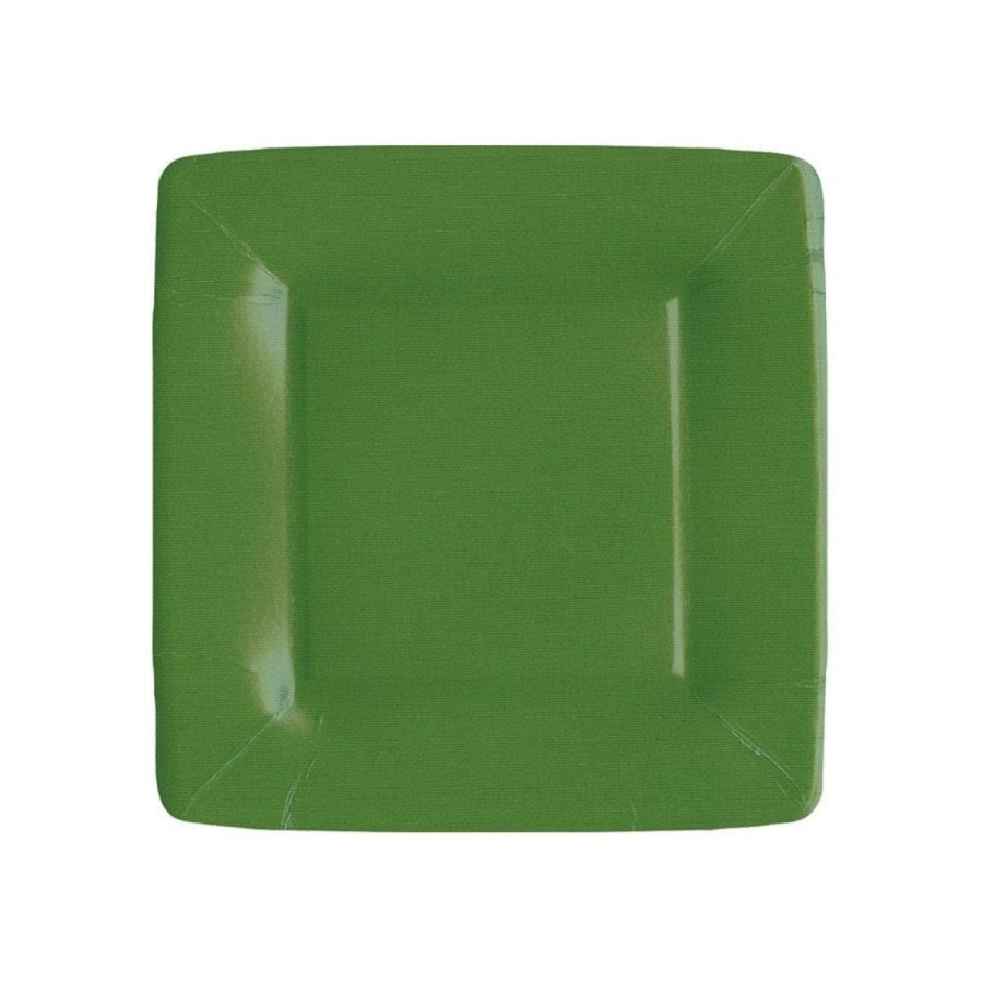 Caspari Caspari Grosgrain Border Square Salad Plate Online